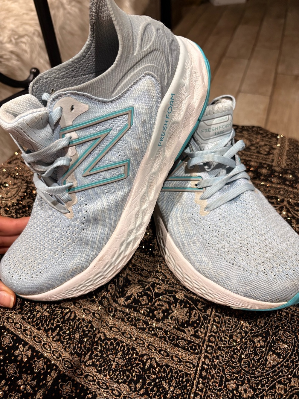 New Balance Women's Light Blue Athletic Fresh Foam Sneakers size  7.5
